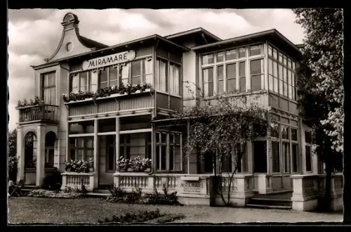 AK Travemünde, Hotel Haus Miramare, Bes. J. Isenheim, Kaiserallee 31