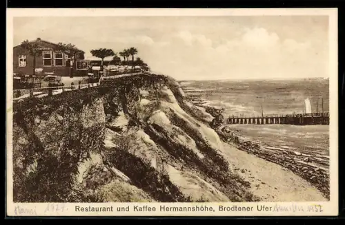 AK Travemünde, Restaurant und Cafe Hermannshöhe, Brodtener Ufer