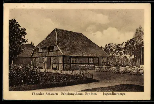 AK Brodten, Jugendherberge, Erholungsheim Theodor Schwartz