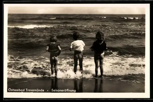 AK Travemünde, Saisoneröffnung, Kinder am Strand