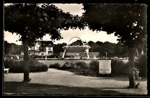 AK Travemünde, Kuranlagen mit Musikpavillon