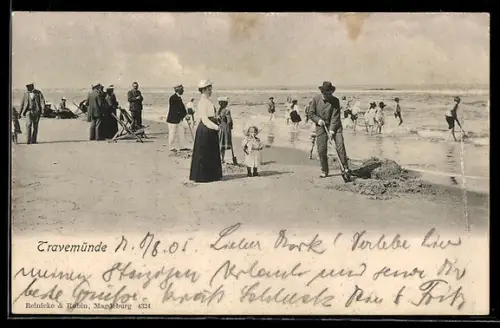 AK Borkum, Menschen am Strand