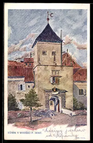 Künstler-AK Bystrice, Zamek
