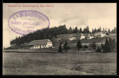 AK Lichtenberg bei Linz, Gasthaus Kuhenödt
