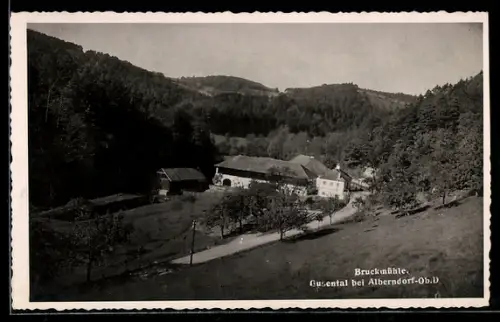 AK Alberndorf /O. D., Gusental, Gasthof Bruckmühle