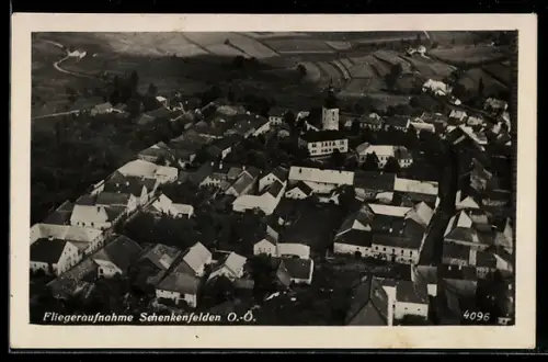 AK Schenkenfelden /O.-Ö., Totalansicht, Fliegeraufnahme