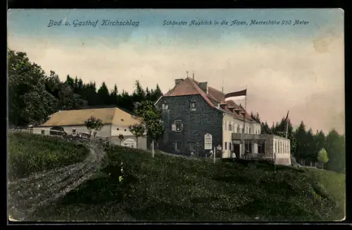 AK Kirchschlag bei Linz, Bad und Gasthof Kirchschlag