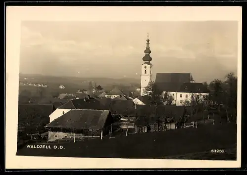 AK Waldzell /O.D., Ortsansicht mit Kirche