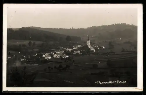 AK Kukmirn /Bgld., Teilansicht mit Kirche