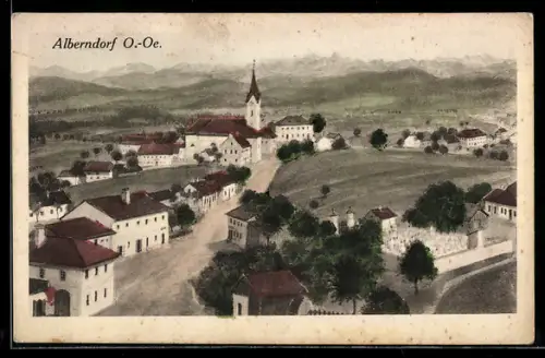 AK Alberndorf, Ortspartie mit Kirche