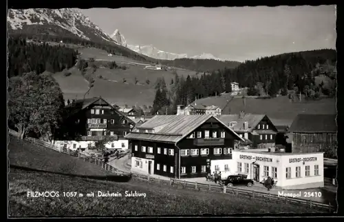 AK Filzmoos, Gasthof Dachstein mit Strassenpartie