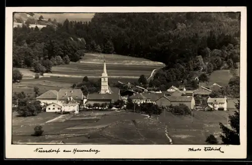 AK Nussdorf am Haunsberg, Ortspartie mit Kirche