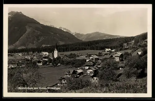 AK Neukirchen am Gross-Venediger, Teilansicht mit Kirche