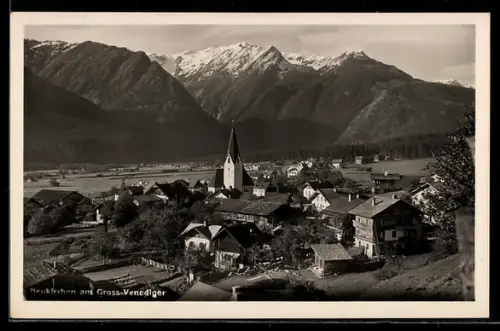 AK Neukirchen am Gross-Venediger, Teilansicht mit Kirche