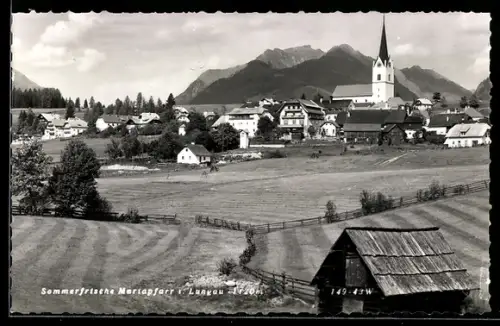 AK Mariapfarr i. Lungau, Teilansicht mit Kirche