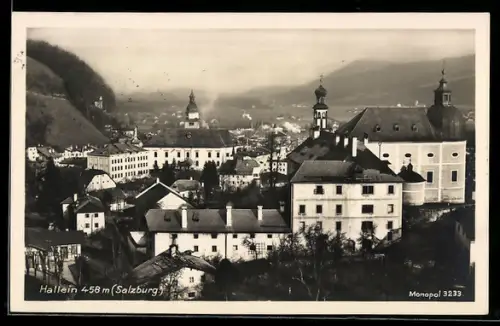 AK Hallein /Salzburg, Panorama mit Kirchen