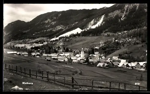 AK Bleiberg, Panorama mit Kirche