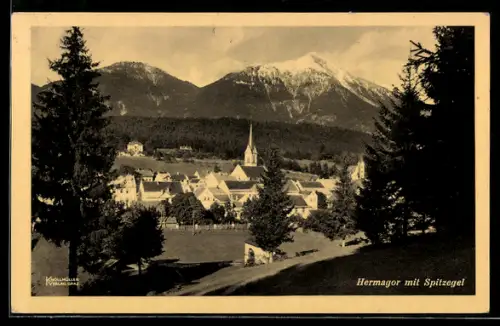 AK Hermagor, Blick gegen Spitzegel