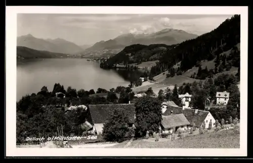 AK Dellach a. Millstätter-See, Panorama mit Seeblick
