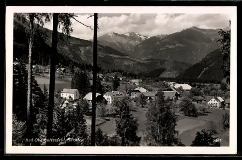 AK Bad Obergottesfeld /Kärnten, Ortsansicht mit Bergpanorama