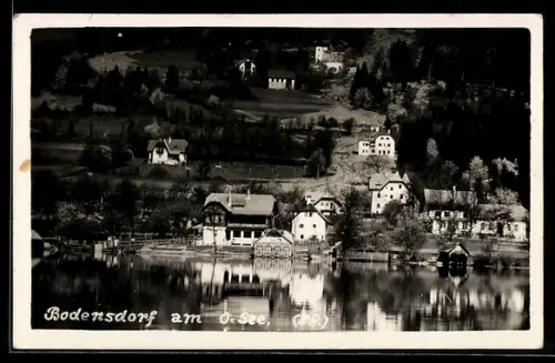 AK Bodensdorf am Ossiachersee, Blick in den Ort