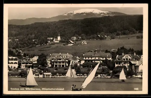 AK Velden am Wörthersee, Mösslacherstrand, Segelboote