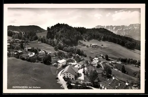 AK Dürrnberg bei Hallein, Panorama mit Ort