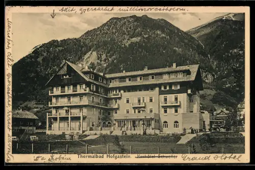 AK Hofgastein, Kurhotel Schueller