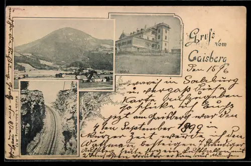 AK Gaisberg, Hotel, Bahn-Partie, Ortspartie