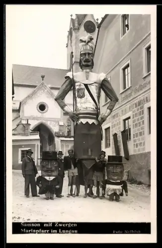 AK Mariapfarr im Lungau, Samson mit Zwergen