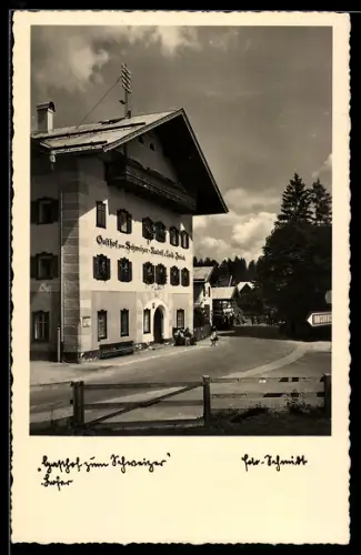 AK Lofer bei Salzburg, Gasthaus zum Schweizer, Inh. Rudolf u. Luise Zwink
