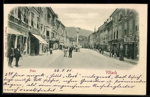 AK Villach, Partie am Platz