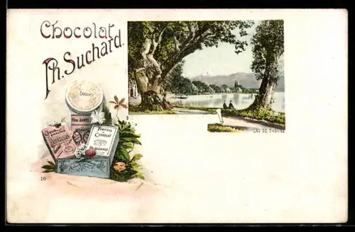 AK Thoune, Lac, Reklame Chocolat Ph. Suchard