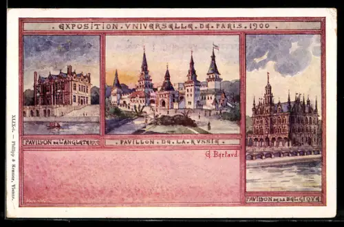 Künstler-AK Philipp + Kramer Nr. XLIX-6: Paris, Exposition universelle de 1900, Pavillon de la Russia