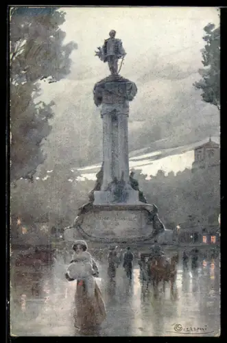 Künstler-AK G. Guerzoni: Torino, Monumento a Vitt. Em. II.