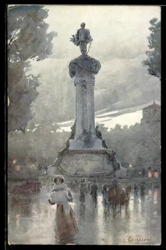 Künstler-AK G. Guerzoni: Torino, Monumento a Vitt. Em. II.
