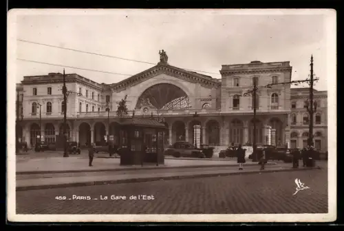 AK Paris, La Gare de l`Est, Bahnhof