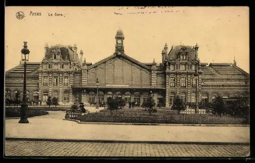 AK Arras, La Gare, Bahnhof