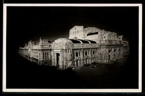 AK Milano, Bahnhof in der Aussenansicht