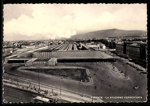 AK Firenze, La Stazione Ferroviaria, Bahnhof