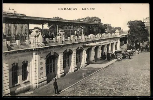 AK Le Raincy, La Gare, Bahnhof