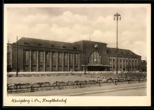AK Königsberg i. Pr., Hauptbahnhof
