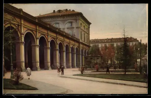 AK Torino, Via Nizza, Stazione Porta Nuova Lato Partenza