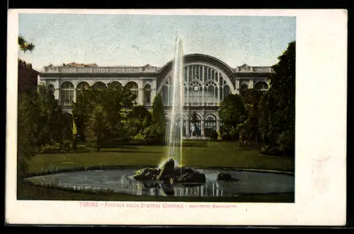 AK Torino, Facciata della Stazione Centrale, Architetto Mazzucchetti