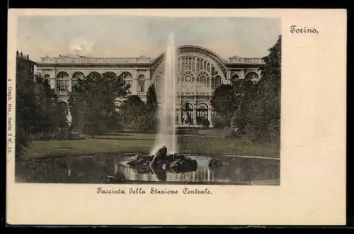 AK Torino, Facciata della Stazione Centrale