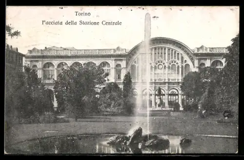 AK Torino, Facciata della Stazione Centrale