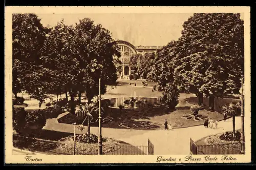 AK Torino, Giardini e Piazza Carlo Felice