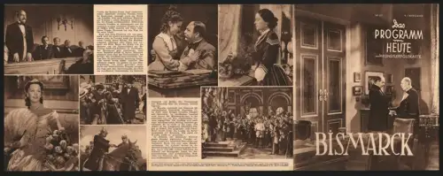 Filmprogramm DPH Nr. 631, Bismarck, Paul Hartmann, Friedrich Kayssler, Regie: Wolfgang Liebeneiner