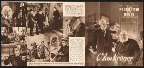 Filmprogramm DPH Nr. 687, Ohm Krüger, Emil Jannings, Lucie Höflich, Regie: Hans Steinhoff