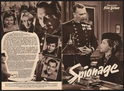 Filmprogramm IFB Nr. 2729, Spionage, Hannelore Bollmann, Oskar Werner, Rudolf Forster, Regie: Franz Antel